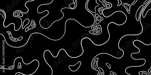 topographic map, abstract outline grid, line, texture, line art, vector illustration, pattern background