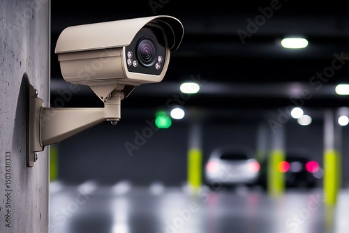 Security Camera for Parking Garage Surveillance.