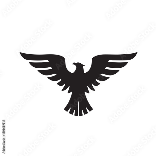 eagle logo vector Bold and clean eagle logo vector, with sharp lines and a strong silhouette 

