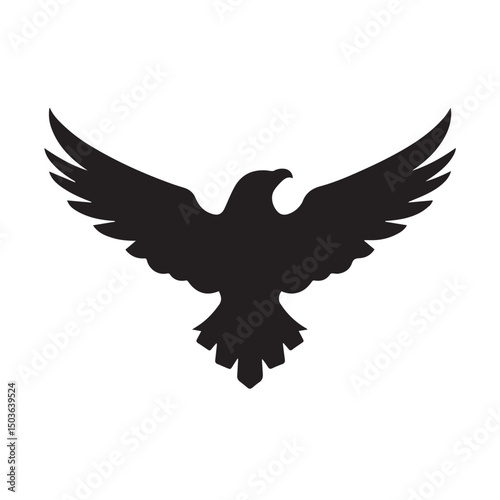 eagle logo vector Bold and clean eagle logo vector, with sharp lines and a strong silhouette 
