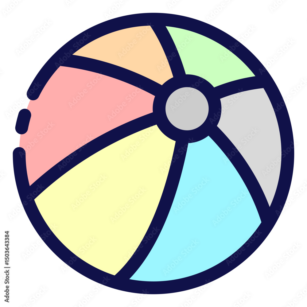 Fototapeta premium Beach Ball Icon