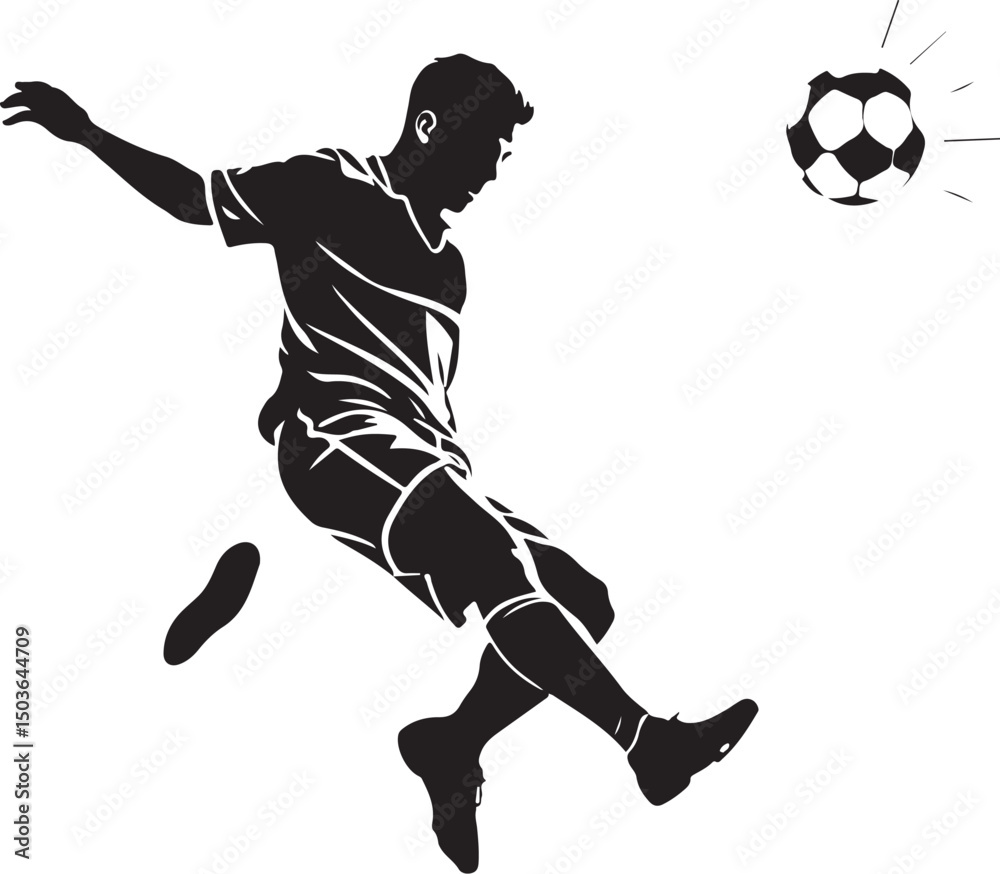 Naklejka premium High-Energy Athlete Silhouettes for Sports Design