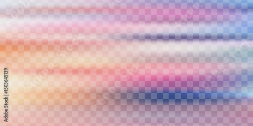 Abstract cirrus clouds. Light blue, pink color vector banner. Pastel gradient sky pattern. Blurred light fuzz colorful gradient background. Pastel smooth mesh shapes. Vector soft horizontal backdrop