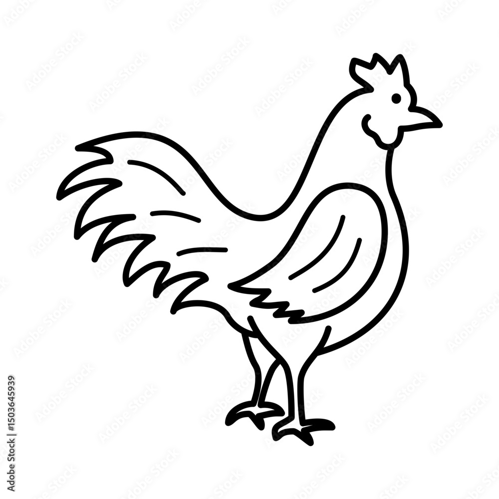 Fototapeta premium Chicken Icon
