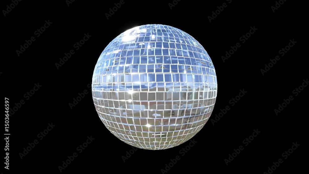 Disco Ball 3D : Looped Video
