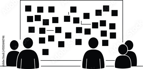 Teamwork Vector Illustration Agile Project Management Visual