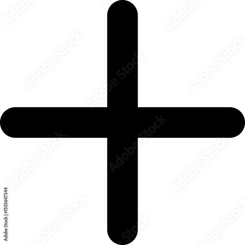 cross on a white background