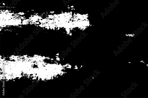 Grunge Striped Distressed Texture Black and White Abstract Background