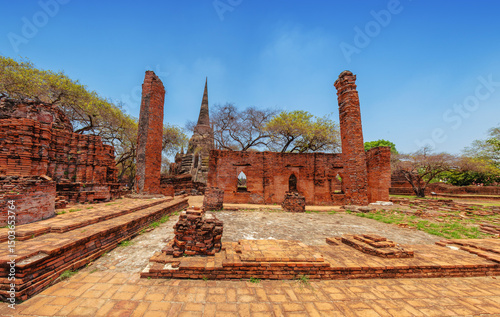 old city with beautiful Thai temples, Ayutthaya, Thailand - Wat Phra Si Sanphet.