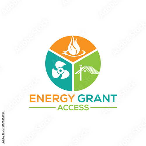 Reliable Energy Access logo featuring a power symbol combined with a connection or network icon, perfect for companies providing electricity, renewable energy, and energy solutions worldwide.
