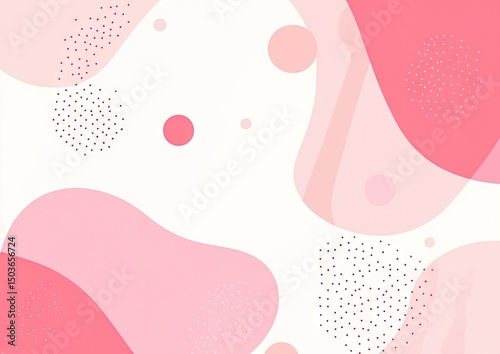 Abstract background design with flowing shapes and dots.