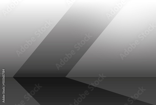3d rendering of beauty blank minimal interior background, sharp light and shade, for elegant design concept display, futuristic car showcase, fashion product presentation, or blank studio mockup.