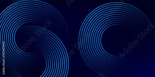 Abstract background design modern blue and gold geometric elements vector illustration.