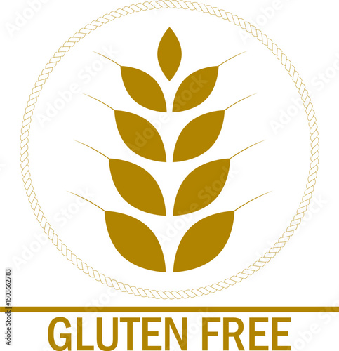 Gluten free icon vector illustration