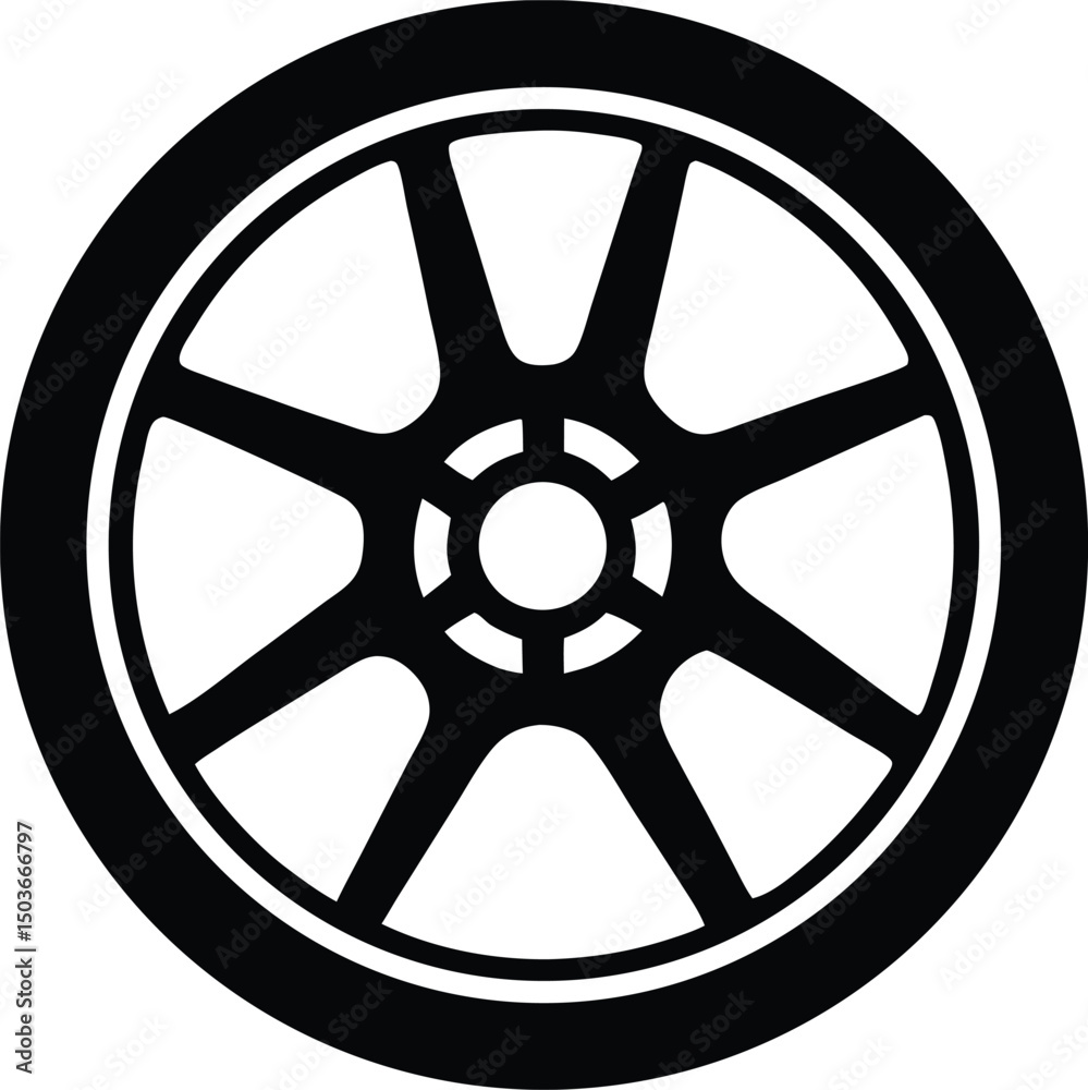 Car wheel velg icon vector, Wheel icon vector, Velg Racing Wheel Logo Design Vector illustration