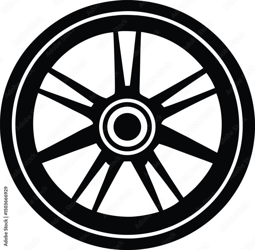 Car wheel velg icon vector, Wheel icon vector, Velg Racing Wheel Logo Design Vector illustration