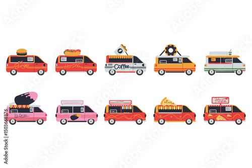Food Truck Illustration Set