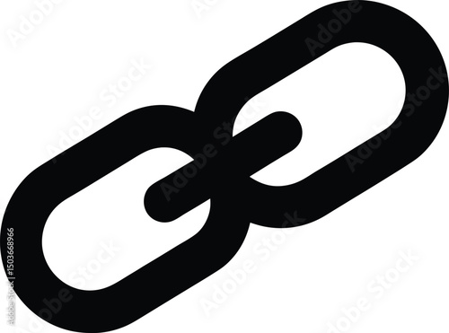 Chain vector illustration silhouette, Chain black silhouette, Chain shape silhouette pattern, vector design