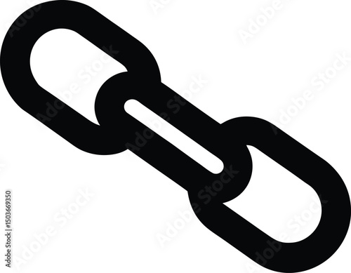 Chain vector illustration silhouette, Chain black silhouette, Chain shape silhouette pattern, vector design