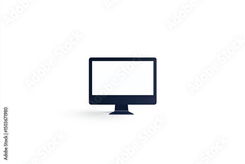 Simple illustration of a computer monitor.