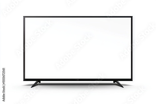 Modern flat-screen television with sleek black frame.