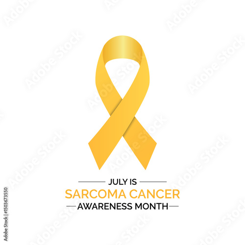 Sarcoma Cancer Awareness Month banner design template. Celebrated in july. Vector illustration. Eps 10.