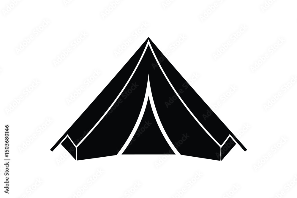 Fototapeta premium Camping tent icon