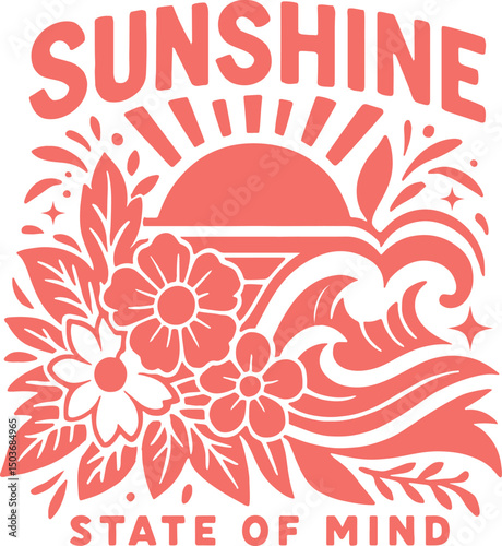 Sunshine Boho Summer SVG PNG Retro Summer Vintage shirt design Svg Retro beach Png Summer shirt Svg Cricut Summer Beach Sublimation ORIGINAL