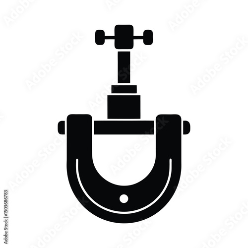 c clamp icon vector illustration