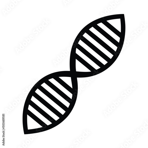 dna strand icon vector illustration