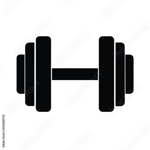 dumbbell icon vector illustration
