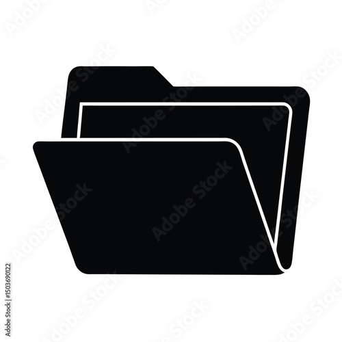 folder open icon vector illustration