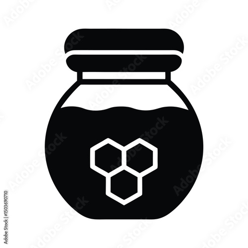 honey jar icon vector illustration