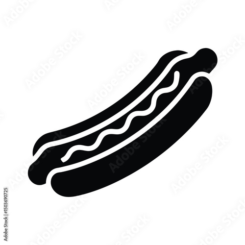 hot dog icon vector illustration