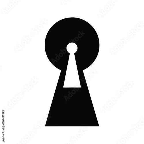 keyhole icon vector illustration