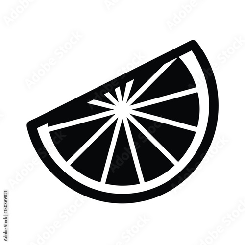 lemon slice icon vector illustration
