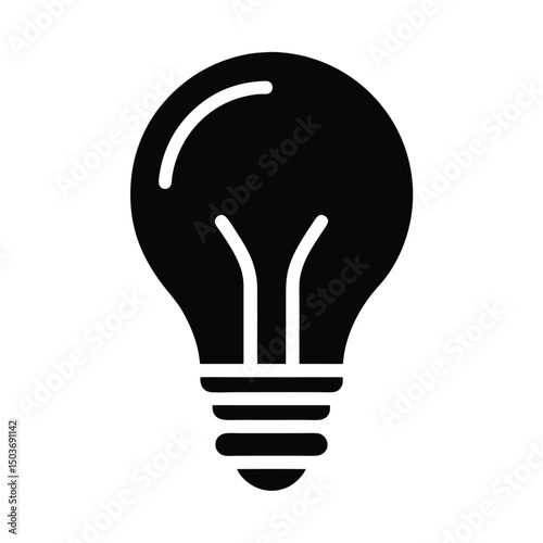 light bulb icon vector illustration