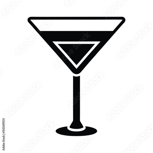 martini glass icon vector illustration