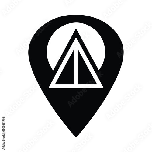 navigation marker icon vector illustration