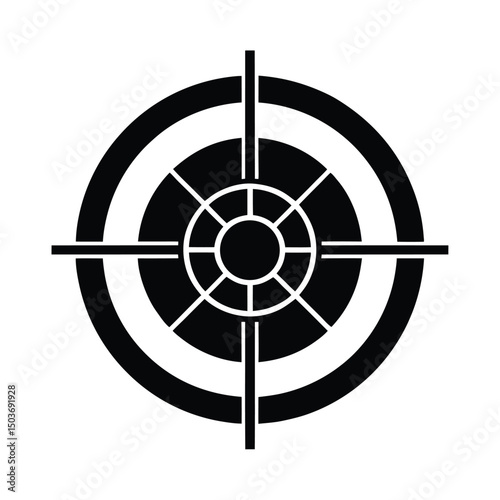 navigation target icon vector illustration