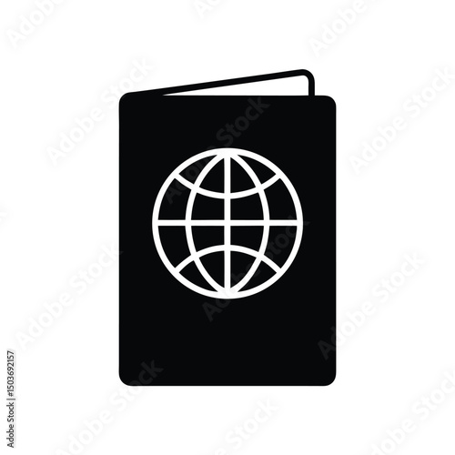 passport icon vector illustration
