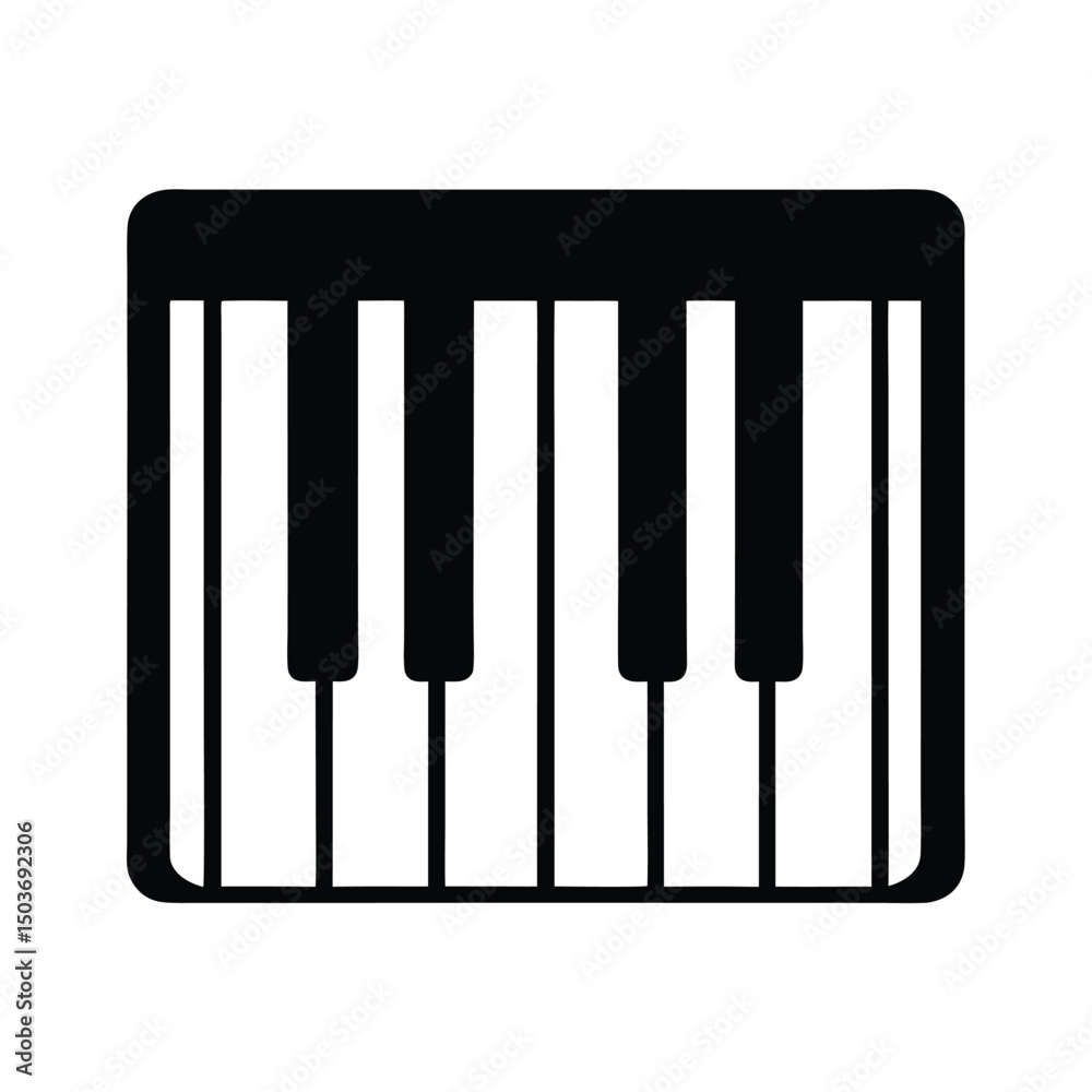 piano keyboard icon vector illustration piano keyboard icon vector illustration