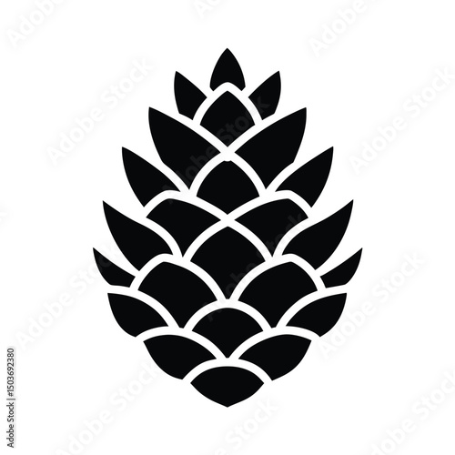 pinecone icon vector illustration