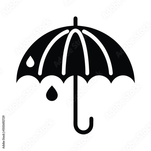 rain umbrella icon vector illustration