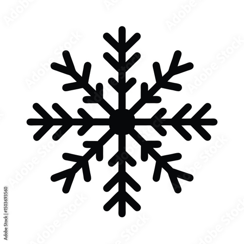 snowflake scatter icon vector illustration