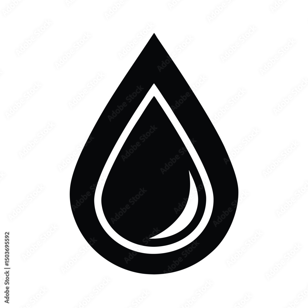 Fototapeta premium water drop icon vector illustration