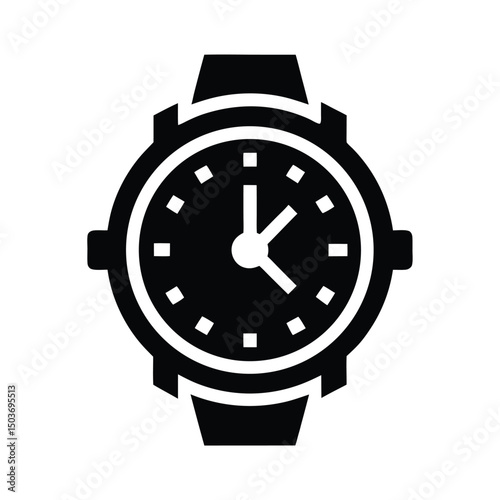 watch face icon vector illustration