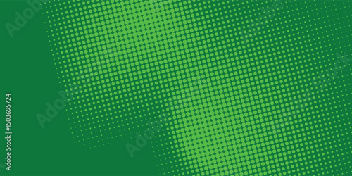 green halftone pattern. Retro comic gradient background. Bright orange pixelated dotted texture overlay. Cartoon pop art faded gradient pattern