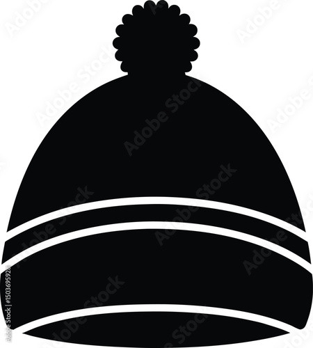 winter hat icon vector illustration