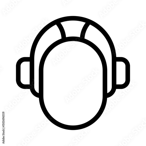 water polo cap line icon